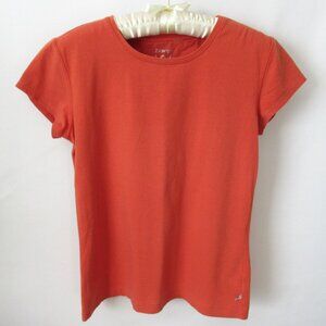 Zenergy by Chico's orange short sleeves scoop neck tee *Sz 0(S)*